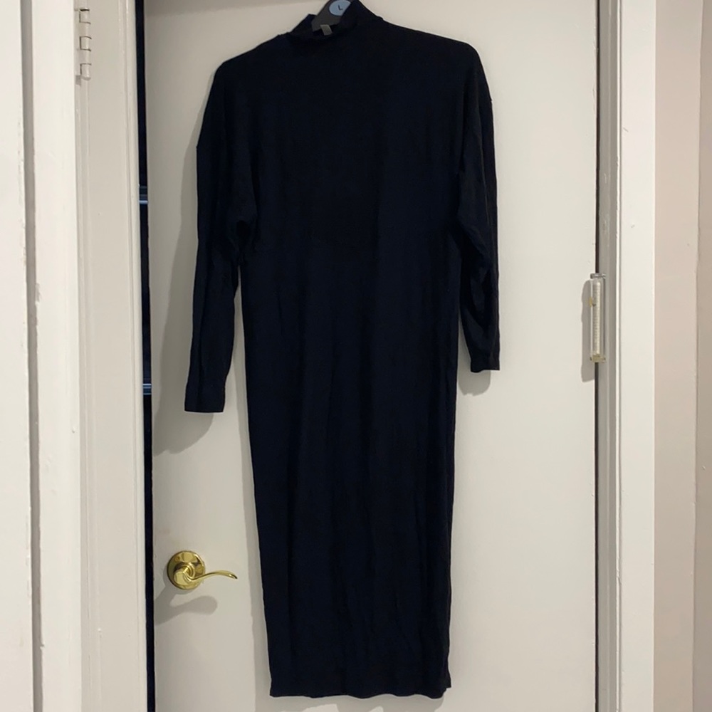 Asos black midi dress